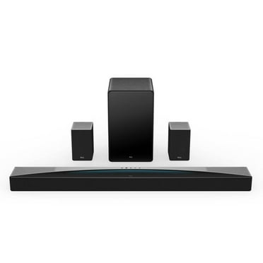 TCL Q85H Q Class 7.1.4 Channel Sound Bar with Dolby Atmos, Wireless Subwoofer, and Wireless Surround Speakers - Black