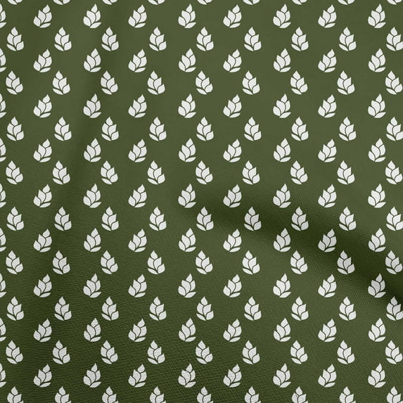 oneOone Georgette Viscose Green Fabric Asian Block Sewing Craft Projects Fabric Prints By Yard 42 Inch Wide