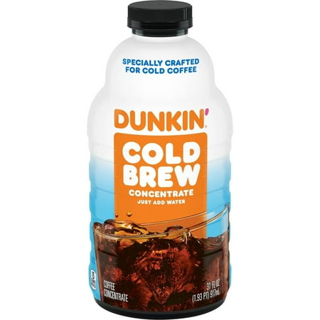 2X - Dunkin Cold Concentrate Original Medium Roast Coffee - 31oz