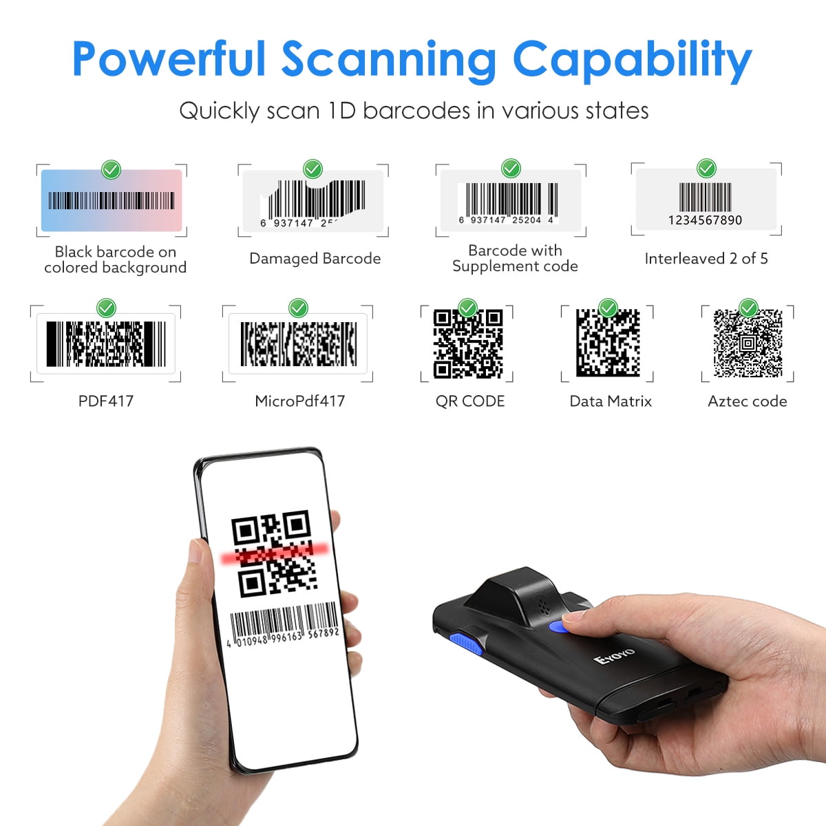 2D Phone Back Clip Barcode Scanner Portable Barcode Reader Data Matrix Code 1D 2D QR Scanner2D Phone Back Clip Barcode Scanner Portable Barcode Reader Data Matrix Code 1D 2D QR Scanner ,Ultra HD