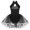 A Silver, variant on TiaoBug Kids Girls Halter Neck Sequin Leotard Ballet Mesh Tutu Dress Dancewear