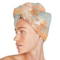 thumbnail image 3 of Kitsch Quick Drying Hair Towel Wrap, Sunset Tie Dye, 1 Count, 3 of 10