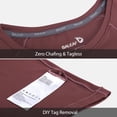 thumbnail image 6 of BALEAF Women's Long Sleeve Lightweight Yoga Running Sport Shirts Underscrub with Thumb Holes Black S Wine XL, 6 of 7