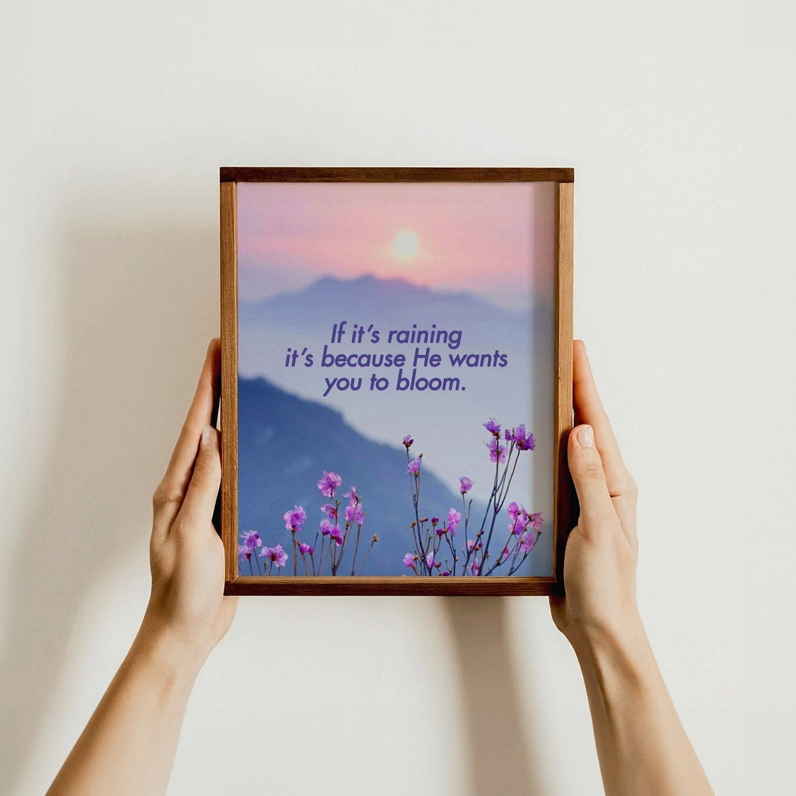 Inspirational Christian Wall for Believers Faith Quote Home Decor Poster Uplifting Religious Decor for Spiritual Friends