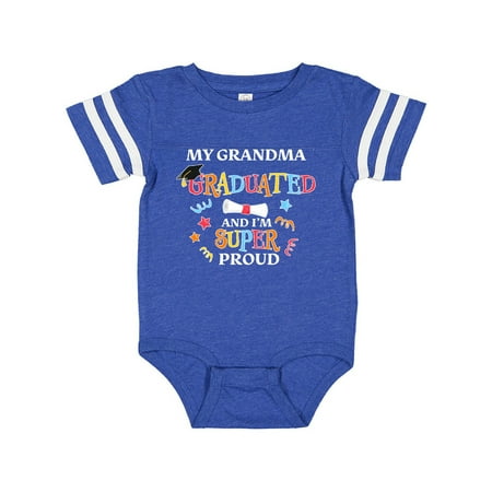 

Inktastic My Grandma Graduated and I m Super Proud Gift Baby Boy or Baby Girl Bodysuit