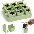 thumbnail image 2 of Christmas Tree Decor Seed Tray Purpose Handles for Transplanting & Labeling 9 Deep 2.3 in Cells Extra Thick Reusable Germination Kit for Indoor Outdoor & Greenhouse Use, 2 of 8