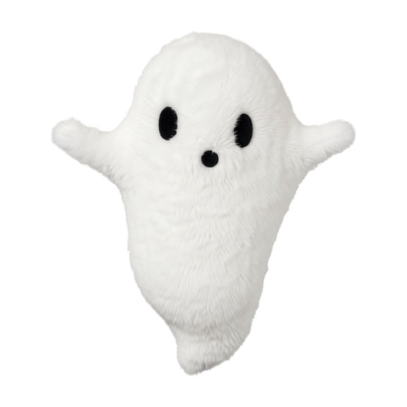 Halloween Ghost Plush 11X12 Inch Soft Stuffed Pillow Cute Halloween Decor for Home Party Bedroom Living Room White 1 Pack