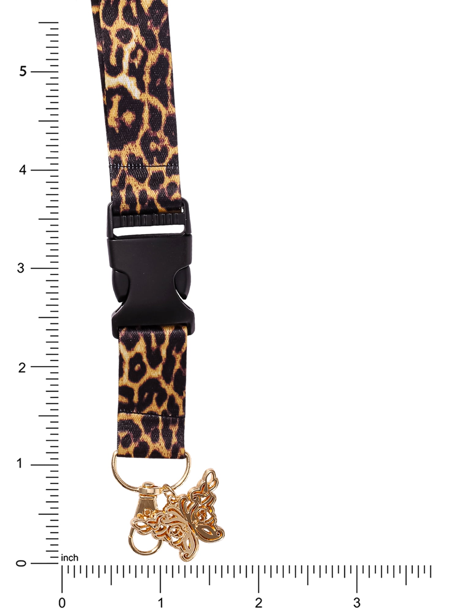 Jessica Simpson Women's Animal Print Detachable Lanyard