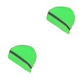 thumbnail image 3 of crativent Skull Caps for Men Reflective Liner Winter Beanie Thermal Multifunction Windproof Coldness for Protection Cycling Skiing Neon Green 2Set, 3 of 6