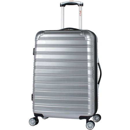 24 Hard-Sided Fibertech Luggage, Silver