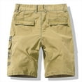 thumbnail image 4 of cllios Mens Cargo Shorts Big and Tall with Multi Pockets Outdoor Work Shorts Workwear Athletic Shorts Cargo Shorts for Men Under $5 Khaki,XXL, 4 of 8