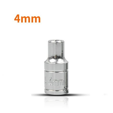 

BAMILL 1pc 1/4 Socket Wrench Head Sleeve Hand Tools Auto Repair Removal Tool 4-14 mm