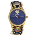 thumbnail image 3 of MSHHIBC Hindi Heart - Gold/Blue Nylon Strap Watch, 3 of 3