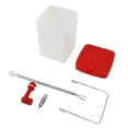 thumbnail image 2 of Chicken Feeder, Hanging Poultry Drinker Chicken Waterer Nipples Poultry Waterer Leak Proof Large Capacity Poultry Bucket Waterer Set for Farm Chickens, Ducks, Geese, Turkey, 2 of 7