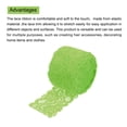 thumbnail image 4 of Unique Bargains Lace Trim 10 Yards 2 Inch Flower Elastic Lace Ribbons for Package Decoration Wedding Headbands Green, 4 of 5