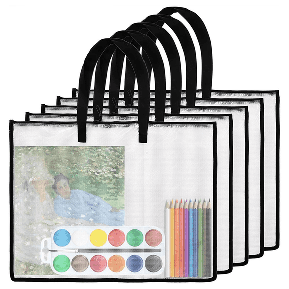 New Arrivals 19x25 Art Portfolio Bags,Clear Folder 5PCS