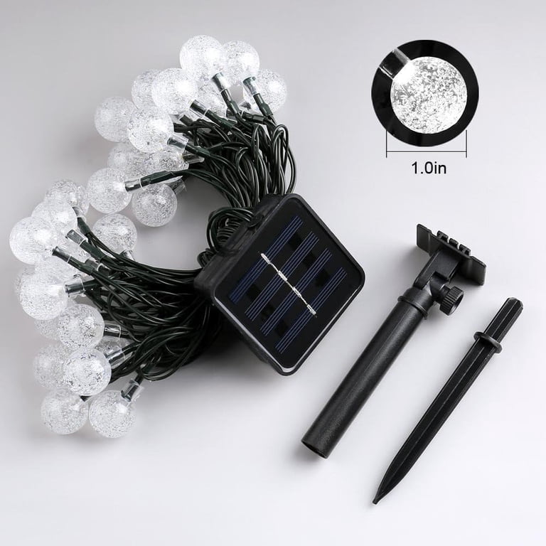 LED Decoration's Solution Solar String Lights, 100 LED, 56 Ft, Warm White photo 5