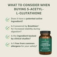 thumbnail image 4 of Prominent Nutrition S-Acetyl L-Glutathione Supplement - Clinically Researched Emothion Acetylated Glutathione for Normal Liver Detoxification Support & Optimal Antioxidant Effect, 60 Vegan Capsules, 4 of 7