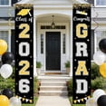 thumbnail image 4 of Pancartas de graduación para el porche, Clase de 2026, ¡Felicitaciones, Graduados! Decoraciones para la puerta: Letreros colgantes para la decoración de la fiesta en la puerta principal., 4 of 6
