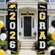 thumbnail image 4 of Pancartas de graduación para el porche, Clase de 2026, ¡Felicitaciones, Graduados! Decoraciones para la puerta: Letreros colgantes para la decoración de la fiesta en la puerta principal., 4 of 6