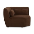 thumbnail image 2 of Moe's Home Collection Amelia Corner Chair Chestnut Fabric Corner Chairs, 2 of 6