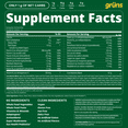 thumbnail image 5 of Gruns Adult Superfood Greens Gummies, Sugar-Free, 21 Vitamins & Minerals, Prebiotics Fiber for Digestion, Adaptogens, Spirulina Chlorella, 12 Servings, 5 of 9