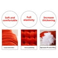 thumbnail image 4 of Crystal Velvet Cushion,Picnic Pillows to Sit On Outdoor,Picnic Pillows,Table Pads for Dining Room Table,Bar Stool Cushions Square,Chair Seat Cushion Pads(Bright Red 16in)from ANMUYUM, 4 of 11