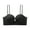Black-M, variant on Invisible Push Up Bandeau Bra Front Closure Adjustable Strapless Nonslip Support Wirefree Tube Top Bralette for Women