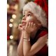 thumbnail image 4 of Pulsera de cadena de Navidad JAMW Pulsera con colgante de árbol ajustable para niñas, 4 of 4