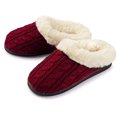 thumbnail image 2 of Pupeez Girls Cable Knit Slippers Fleece Lined House Shoe, 2 of 18