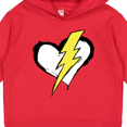 thumbnail image 3 of Inktastic Lightning Bolt Heart Toddler Hoodie, 3 of 4