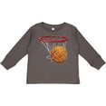 thumbnail image 3 of Inktastic Basketball Swish Boys or Girls Long Sleeve Toddler T-Shirt, 3 of 5