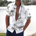 thumbnail image 2 of Hawaiian Shirt For Men, Men's Vintage Button Down Bowling Shirts Short Sleeve Summer Beach Shirt 2XL, 2 of 5
