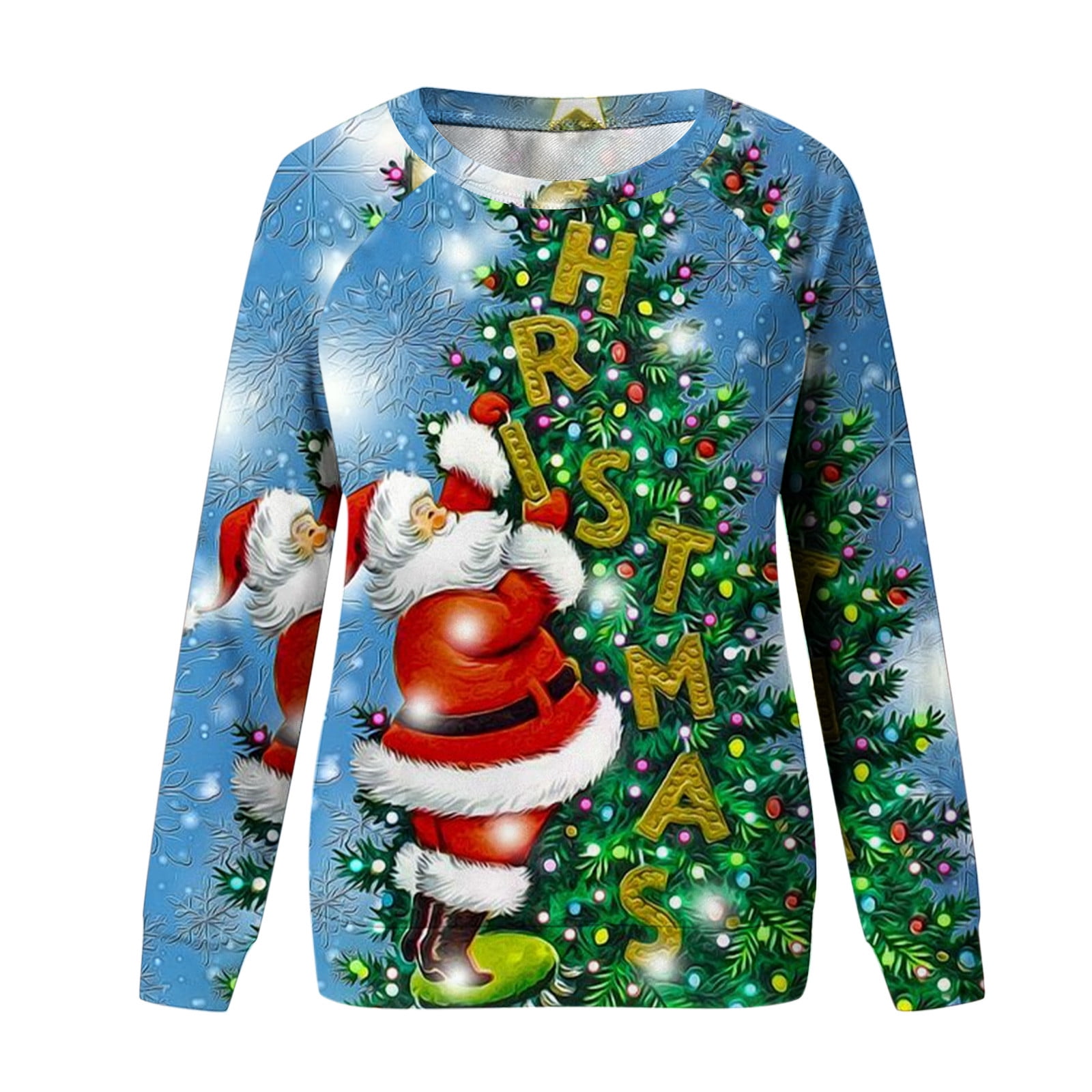 Dyegold Ugly Christmas Sweatshirt Women Weekly Deals Ladies Casual