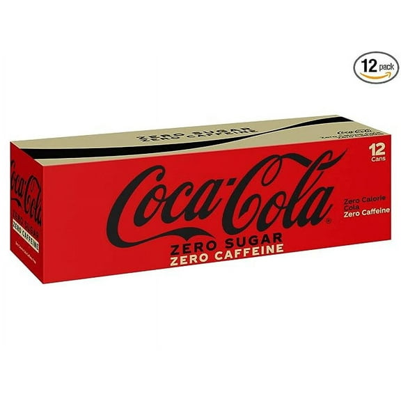 Coke Zero Caffeine Free Soda 12 oz Cans Bundled by Louisiana Pantry (12 Pack)