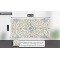 thumbnail image 3 of J&V TEXTILES Oversized 20"x39" Anti-Fatigue Embossed Floor Mat TUSCAN FLEUR CREAM, 3 of 7