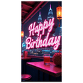 thumbnail image 5 of Neon Style Happy Birthday Banner Background Party Decorations for Birthday Party Celebrations Photography Props Backdrop Supplies, 5 of 8