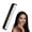 Black, variant on Hair Doctor Vanity Comb with silky smooth rotating teeth prevents hair loss and damage (7" Comb) (7, Pale Pink)