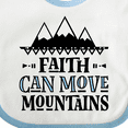 thumbnail image 4 of Inktastic Faith Can Move Mountains Girls Baby Bib, 4 of 4