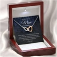 thumbnail image 3 of Interlocking Hearts, Mother Of The Groom Gift From Son To Mom Wedding Gift From Son Wedding Gift From Groom Mom Necklace Wedding Gift From, Necklaces with Meaningful Messages Card Inside, 3 of 6
