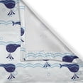 thumbnail image 6 of Ambesonne Whale Valance & Curtain, Blue Fish on Water, 55"x36", Pale Blue Navy Blue, 6 of 6