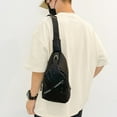 thumbnail image 6 of Sling Bag For Women & Men Crossbody Backpack With Headphone Hole Chest Bag Daypack Crossbody For Travel Sport Hiking, 6 of 7
