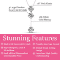 thumbnail image 2 of Cate & Chloe Sloane 18k White Gold Plated Drop Pendant Y Necklace with Swarovski Crystals for Women, 2 of 7