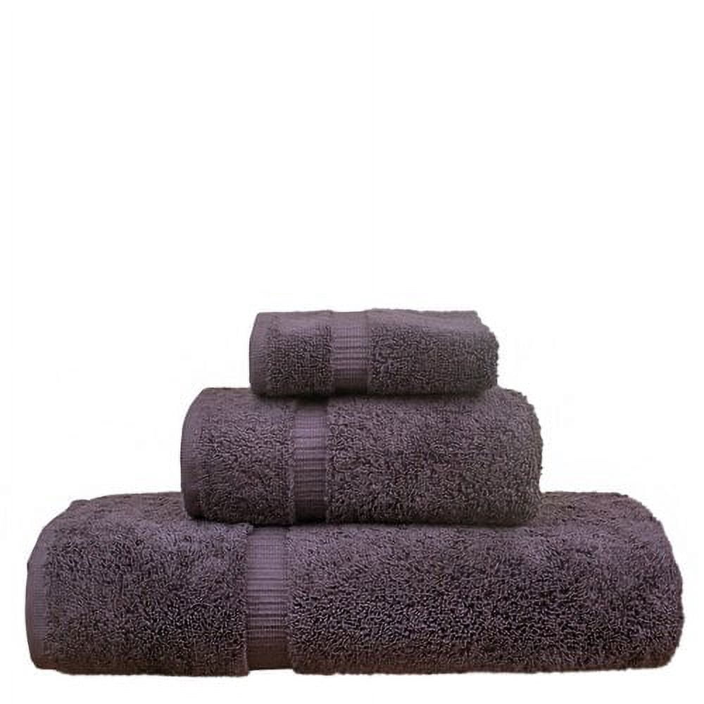 Luxury Hotel & Spa Quality Collection, Quick Dry 100% Turkish Cotton, 750+ GSM, Eco Friendly Towel Set, Bathroom and Kitchen Dobby Border Towels, Bath Towel, Hand Towel, Washcloths (3 Piece, Navy)