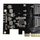 thumbnail image 3 of 2X Nueva Tarjeta Adaptadora PCIe una M2 PCIe X16 4 Puertos M2 NVME M Clave SSD Convertidor M.2 PCI Express X16 Adaptador VROC Tarjeta de Expansión, 3 of 5