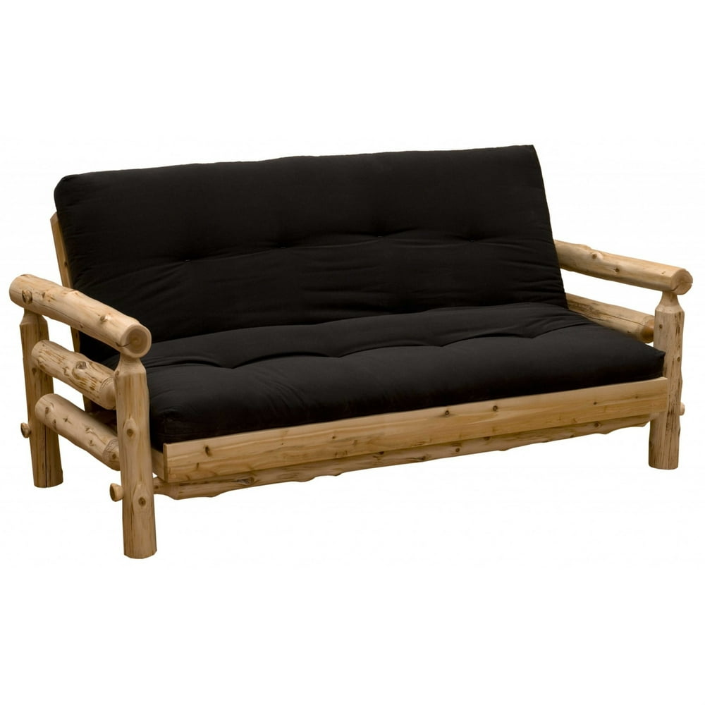 Authentic Log Cabin Natural Cedar Futon