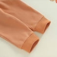 thumbnail image 4 of TOWED22 Toddler Baby Boy Halloween Clothes Pumpkin Duck Embroidery Long Sleeve Sweatshirt Jogger Pants Set 2Pcs Fall Outfit,Orange,12-18 M, 4 of 7