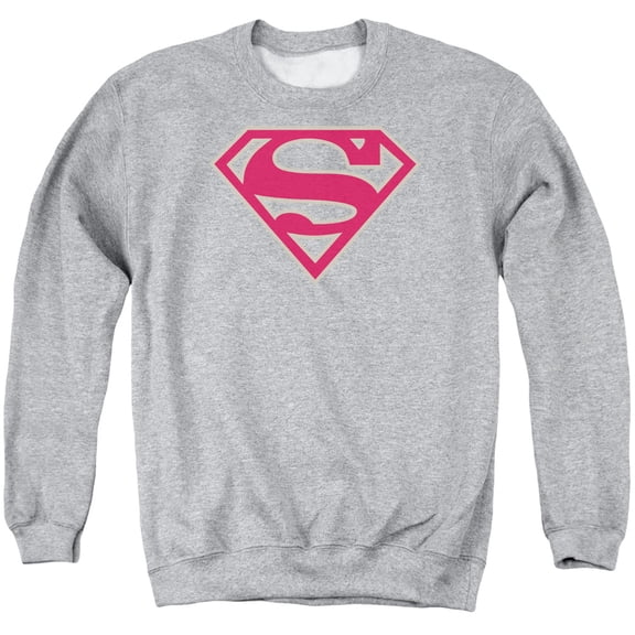 Superman - Crimson &Amp; Gray Shield - Crewneck Sweatshirt - Large