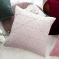 thumbnail image 6 of PiccoCasa 1 Pcs Velvet Throw Pillow Cover Cushion Cases Lavender Blush 18"x18", 6 of 8