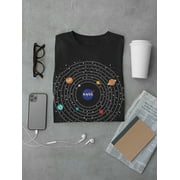 NASA Mens Graphic Tee - Solar System - Regular Fit 100% Cotton
